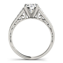 Load image into Gallery viewer, 14k White Gold Cathedral Design Diamond Engagement Ring (1 1/4 cttw)
