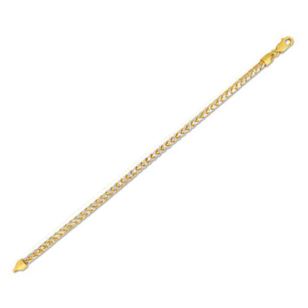 4.0mm 14k Yellow Gold Round Pave Franco Chain-0