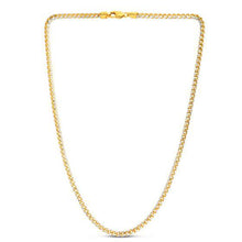 Load image into Gallery viewer, 4.0mm 14k Yellow Gold Round Pave Franco Chain-2
