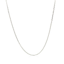 Load image into Gallery viewer, 18k White Gold Diamond Cut Cable Link Chain 0.8mm-1
