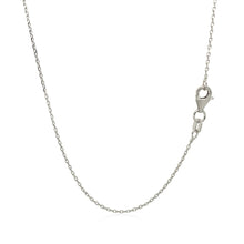 Load image into Gallery viewer, 18k White Gold Diamond Cut Cable Link Chain 0.8mm-2
