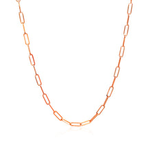 Load image into Gallery viewer, 14K Rose Gold Delicate Paperclip Chain (2.1mm)
