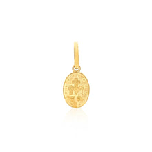 Load image into Gallery viewer, 14k Yellow Gold Oval Religious Medal Pendant
