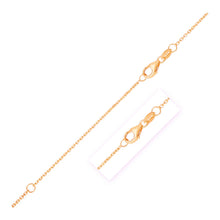 Load image into Gallery viewer, Double Extendable Diamond Cut Cable Chain in 10k Rose Gold (0.87mm)-0
