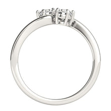 Load image into Gallery viewer, Solitaire Two Stone Diamond Ring in 14k White Gold (1/2 cttw)
