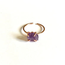 Load image into Gallery viewer, Raw Amethyst Crystal Magic Stacking Ring
