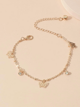 Load image into Gallery viewer, Butterfly Charm Anklet Ankle Bracelet
