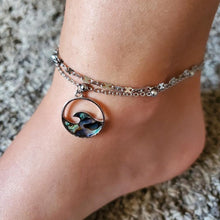 Load image into Gallery viewer, Abalone Wave Circle Anklet Ankle Bracelet
