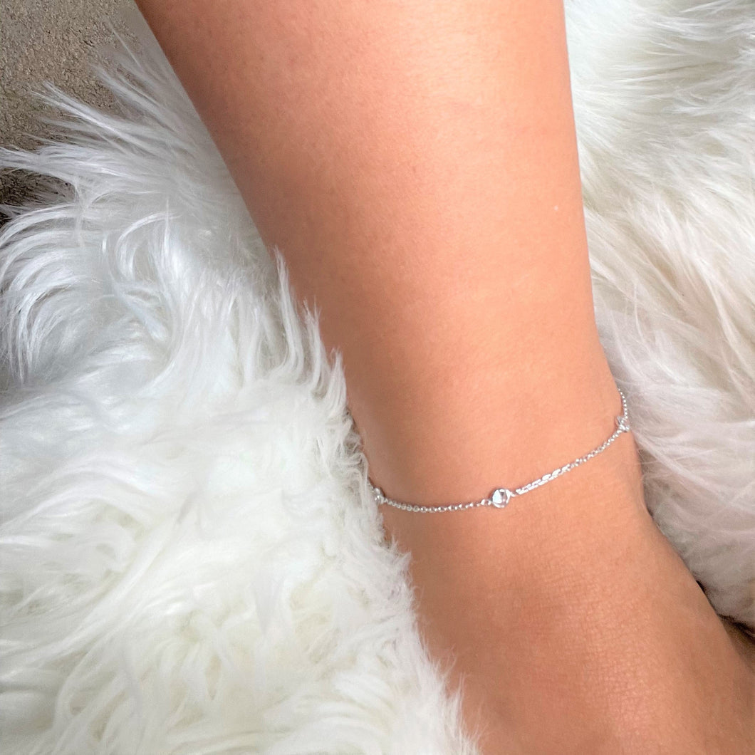 Cora Sterling Silver Anklet