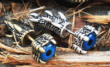 Load image into Gallery viewer, Gothic Dragon Claw Blue Evil Eye Fake Taper
