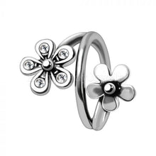 Load image into Gallery viewer, Twist Style Flower Seamless Ring / Cartilage Earring
