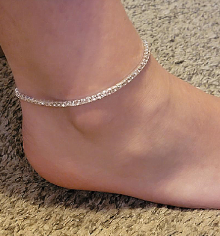 Rhinestone Stretch Anklet