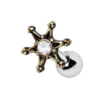 Load image into Gallery viewer, Vintage Gold Star Cartilage Earring
