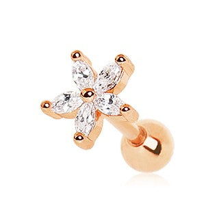 Rose Gold Dainty Flower Cartilage Earring