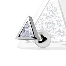 Load image into Gallery viewer, 316L Stainless Steel CZ Dust Triangle Cartilage
