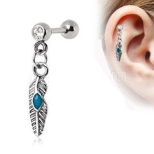 Load image into Gallery viewer, Tribal Feather Cartilage Earring
