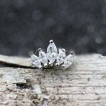 Load image into Gallery viewer, Royal Crystal Crown Cartilage Earring
