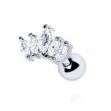 Load image into Gallery viewer, Royal Crystal Crown Cartilage Earring
