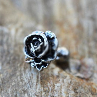 Antique Rose Cartilage Earring / Cartilage Piercing Jewelry