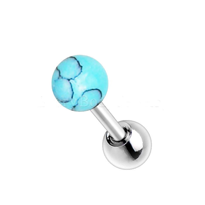 Cartilage Earring with Synthetic Stone