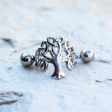 Load image into Gallery viewer, 316L Stainless Steel Tree of Life Cartilage Cuff Earring
