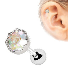 Load image into Gallery viewer, 316L Stainless Steel Adorned Aurora Cartilage Earring
