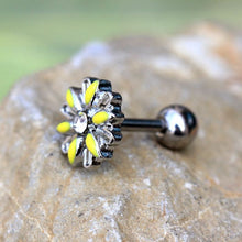 Load image into Gallery viewer, 316L Stainless Steel Yellow Daisy Cartilage Earring
