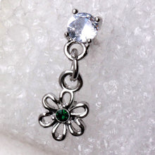 Load image into Gallery viewer, 316L Stainless Steel Cartilage Earring with Flower Dangle
