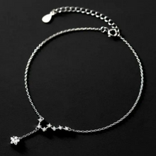 Load image into Gallery viewer, Big Dipper Star Ankle Bracelet Anklet in 925 Sterling Silver
