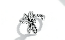 Load image into Gallery viewer, Sterling Silver Dragonfly Ear Cuff
