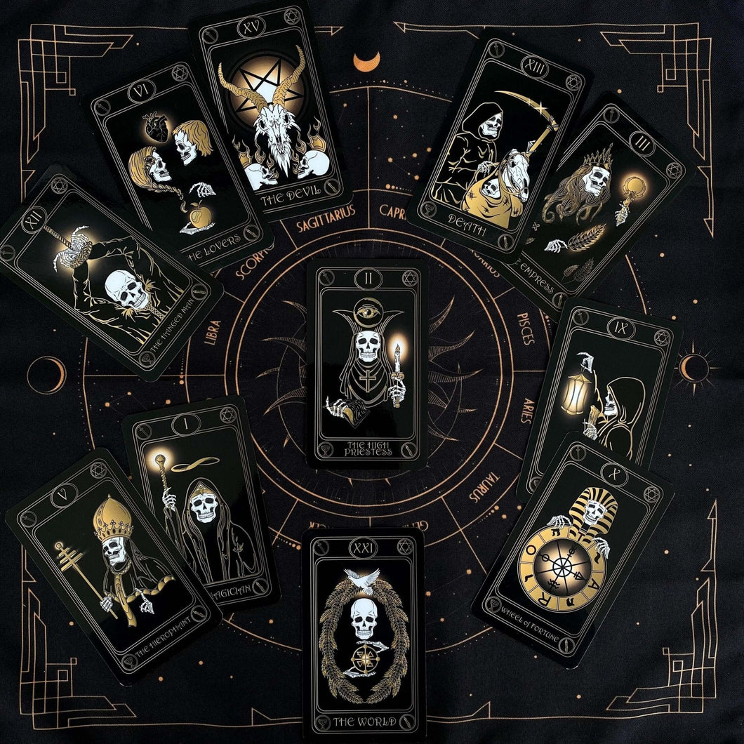 Gold Skull Tarot Deck-0