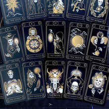 Load image into Gallery viewer, Gold Skull Tarot Deck-2
