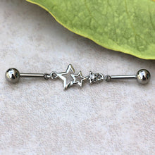 Load image into Gallery viewer, 316L Stainless Steel Star Chain Industrial Barbell
