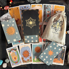 Load image into Gallery viewer, Moon Magic Tarot Deck.Eco Linen Cardboard-7
