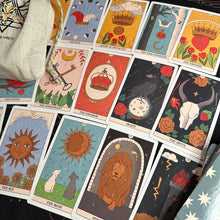 Load image into Gallery viewer, Moon Magic Tarot Deck.Eco Linen Cardboard-2
