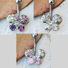 Load image into Gallery viewer, 316L Stainless Steel Art of Brilliance Butterfly Gleam Navel Ring
