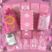 Load image into Gallery viewer, Pink White Tarot Deck-2
