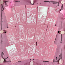 Load image into Gallery viewer, Pink White Tarot Deck-7
