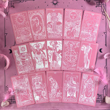 Load image into Gallery viewer, Pink White Tarot Deck-1
