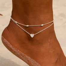 Load image into Gallery viewer, Simple Heart Anklet Ankle Bracelet
