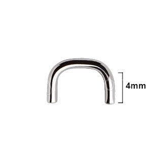 316L Surgical Steel Short Staple Shaped Septum Retainer