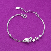 Load image into Gallery viewer, Cute Star Charm Ankle Bracelet Anklet in 925 Sterling Silver
