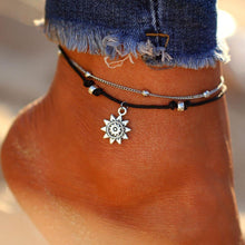 Load image into Gallery viewer, Vintage Boho Multi Layer Sun Anklet Ankle Bracelet
