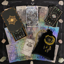 Load image into Gallery viewer, the Rider Waite Holographic Crystal Foil Tarot Deck-7
