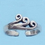 Waves Toe Ring