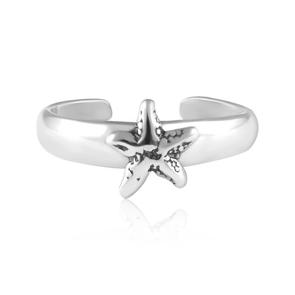 Starfish Sterling Silver Toe Ring