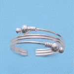 Wire Ball Sterling Silver Toe Ring