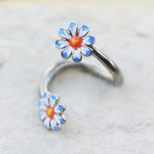 Load image into Gallery viewer, 316L Stainless Steel Daisy Flower Cartilage Twist Jewelry
