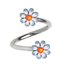 Load image into Gallery viewer, 316L Stainless Steel Daisy Flower Twist Navel Jewelry
