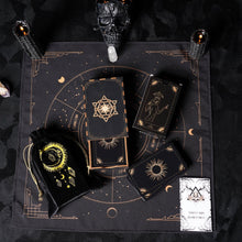 Load image into Gallery viewer, Velvet Tarot Cards Bag Black&amp;Gold-7
